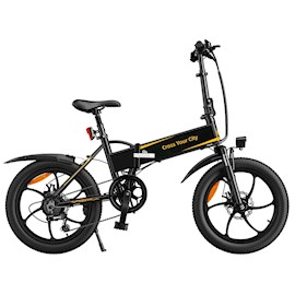 ელექტრო ველოსიპედი ADO A20+, 250W, Folding Electric Bike, 25KM/H, Black